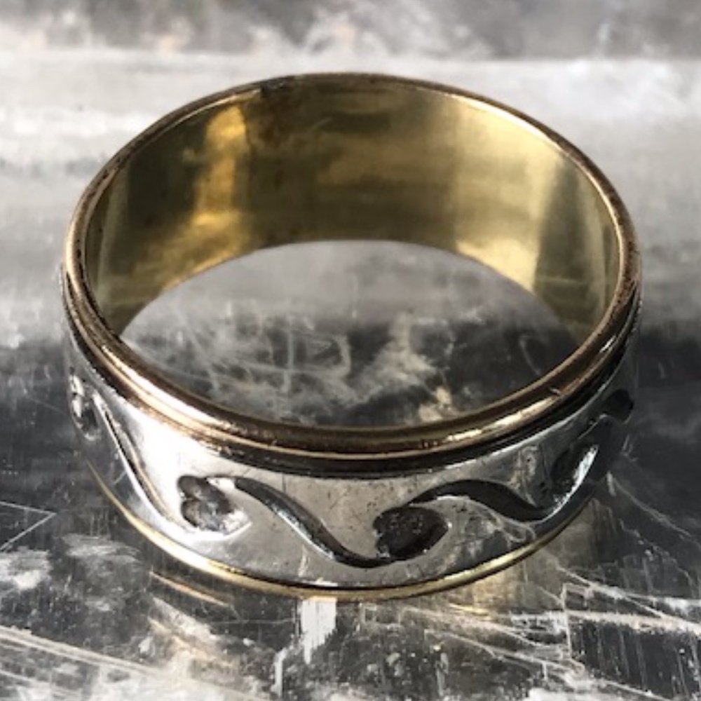Vintage 10k Gold Filled Sterling Vargas Ring Band